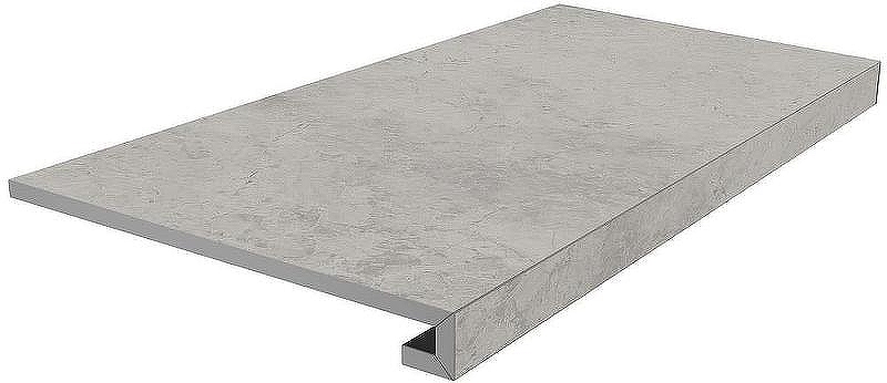 Ступень Kerama Marazzi Риальто клееная серый светлый матовый SG850390R\GCF 33х80 см