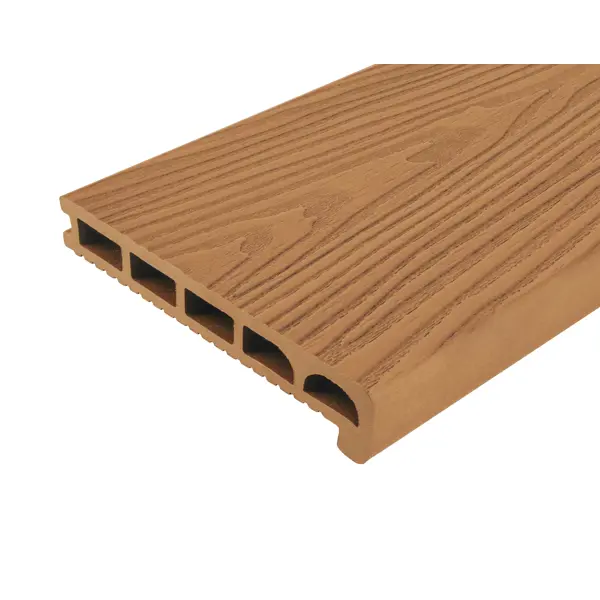 Ступень пустотелая прямая ДПК T-Decks 35x170x3000 мм цвет натуральное дерево