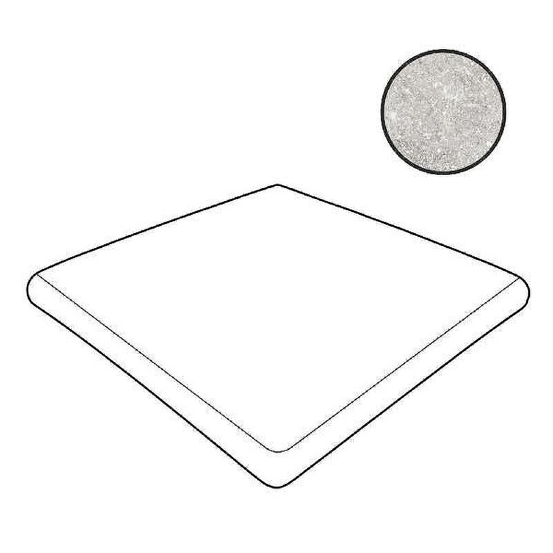 Ступень угловая Gres de Aragon Petra Gris Anti-Slip 33х33 см