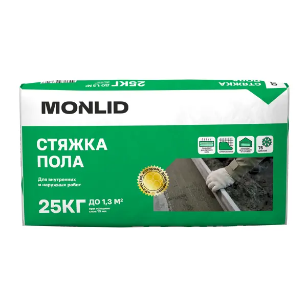 Стяжка пола MONLID 25 кг