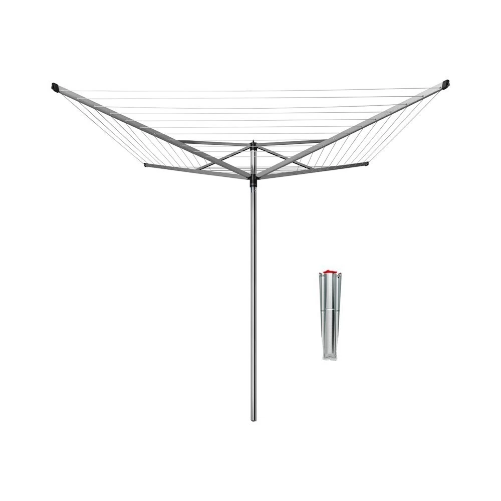 Сушилка для белья напольная Brabantia Topspinner 60 м 1920х2950х2950 мм серая металлик