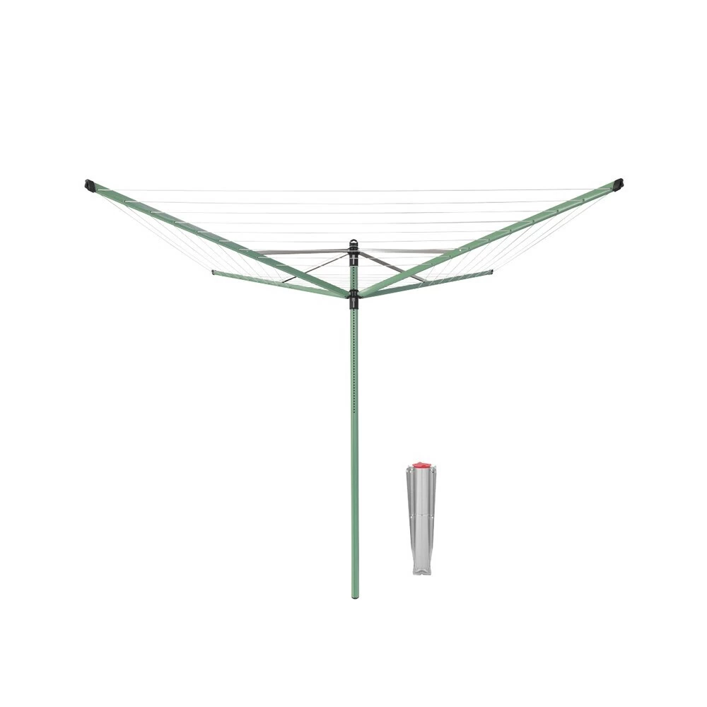 Сушилка для белья напольная уличная Brabantia Lift-O-Matic 50 м 1870х2950х2950 мм зеленая