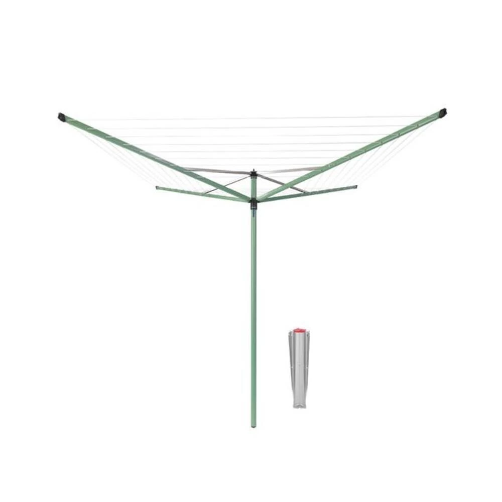 Сушилка для белья напольная уличная Brabantia Topspinner 50 м 1920х2950х2950 мм зеленая