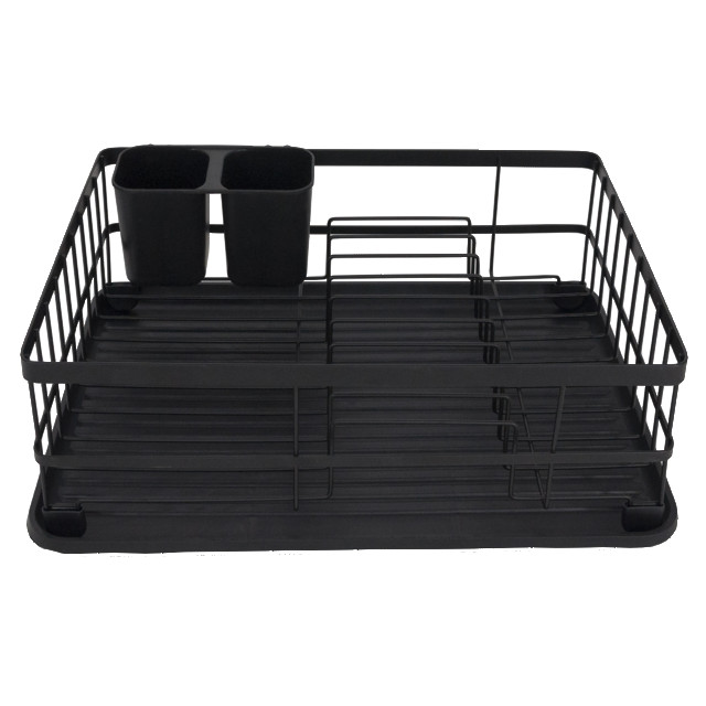 сушилка для посуды TODELIA Компакт/Compact 40х30х14см с поддоном нерж.сталь, полипропилен