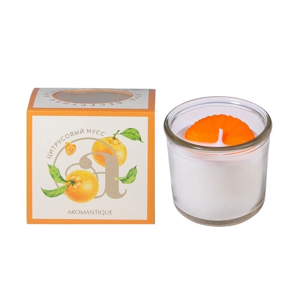 Свеча ароматическая Aromantique Цитрусовый мусс 60 г