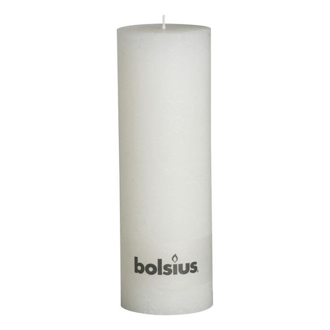 Свеча Bolsius 30х10 см White