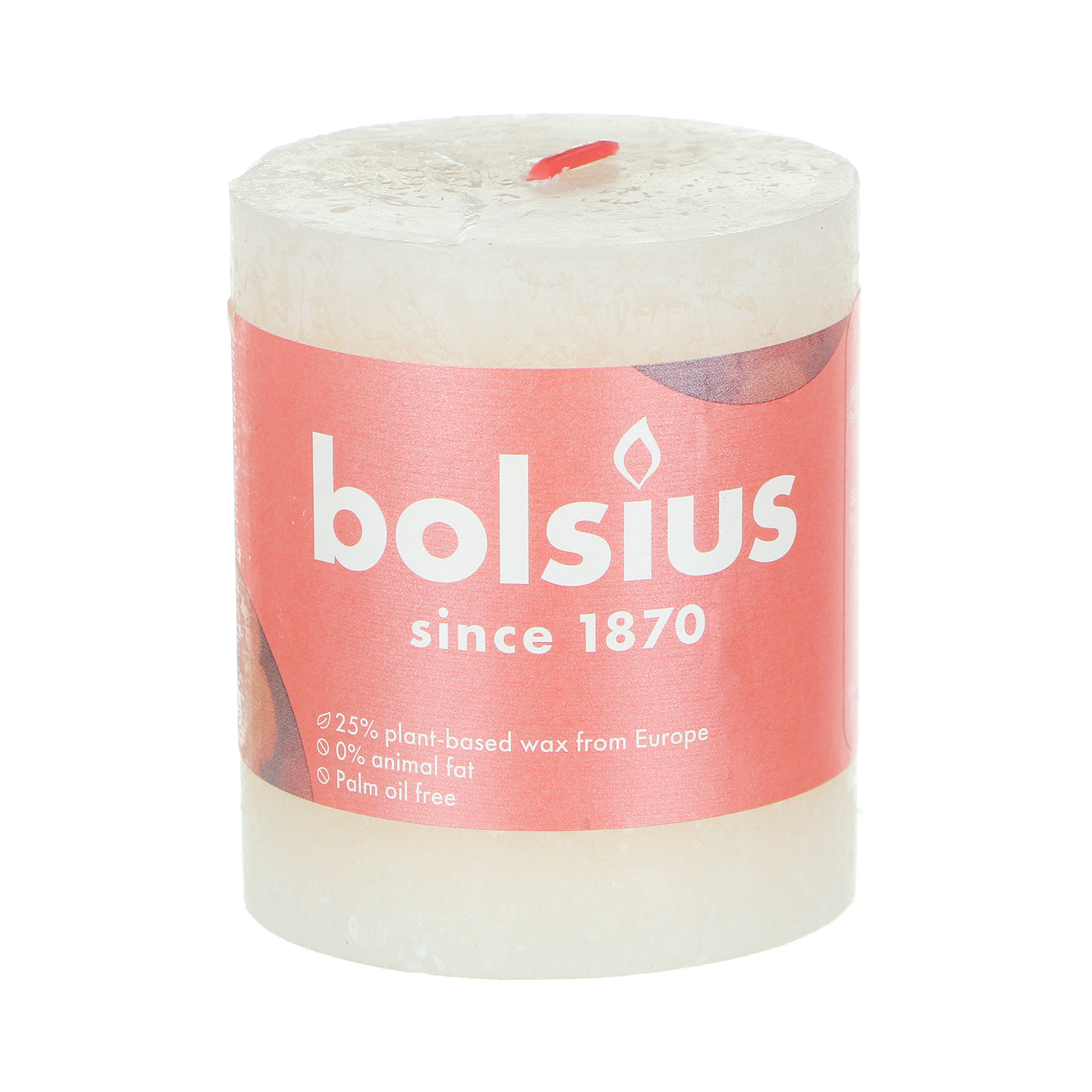 Свеча Bolsius shine 8х6,8 см жемчужная