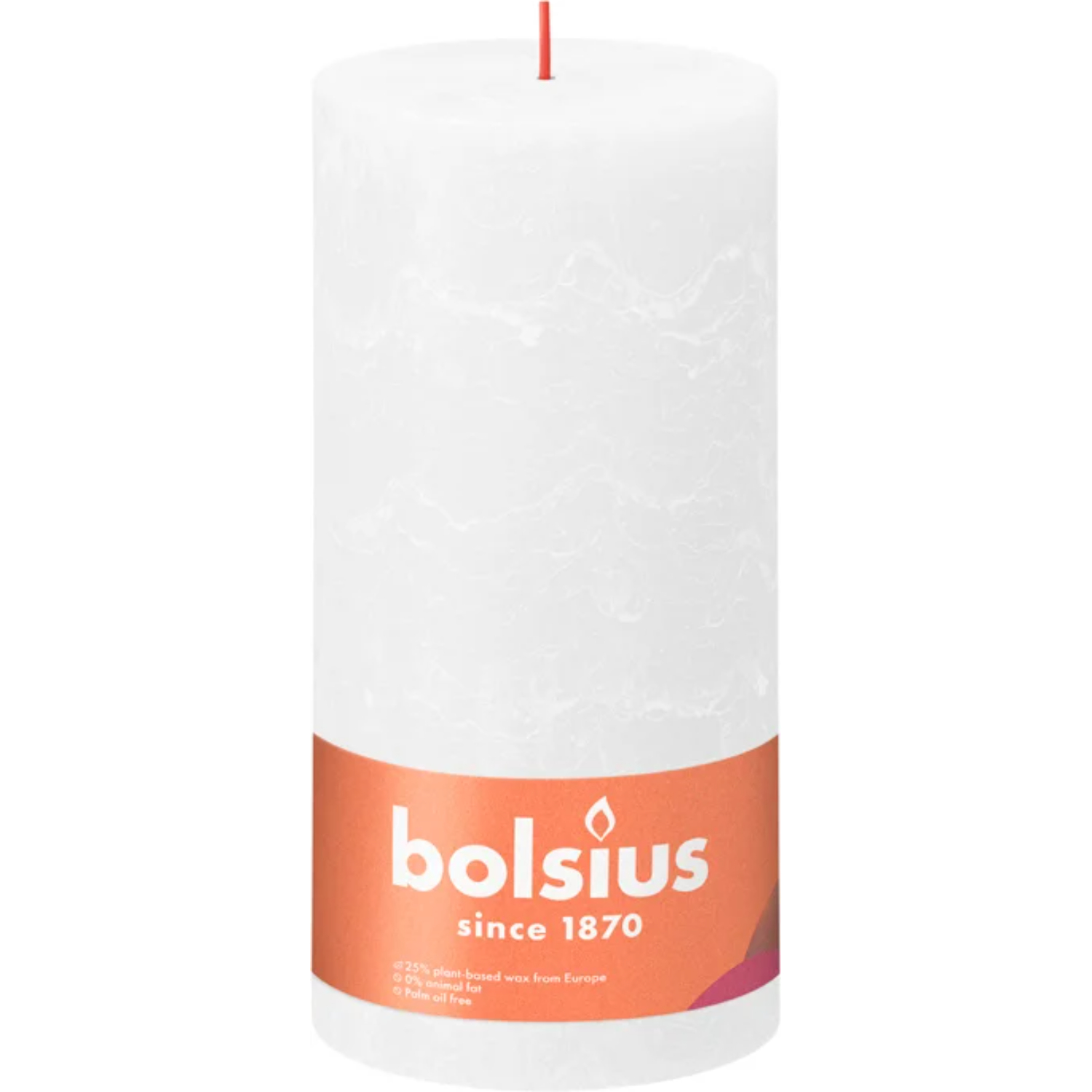 Свеча столбик Bolsius rustic облачно-белый 20х10 см