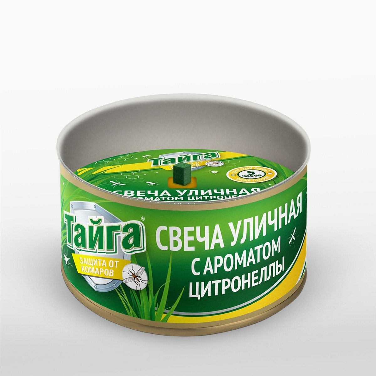 Свеча уличная Тайга с ароматом цитронеллы 120 г