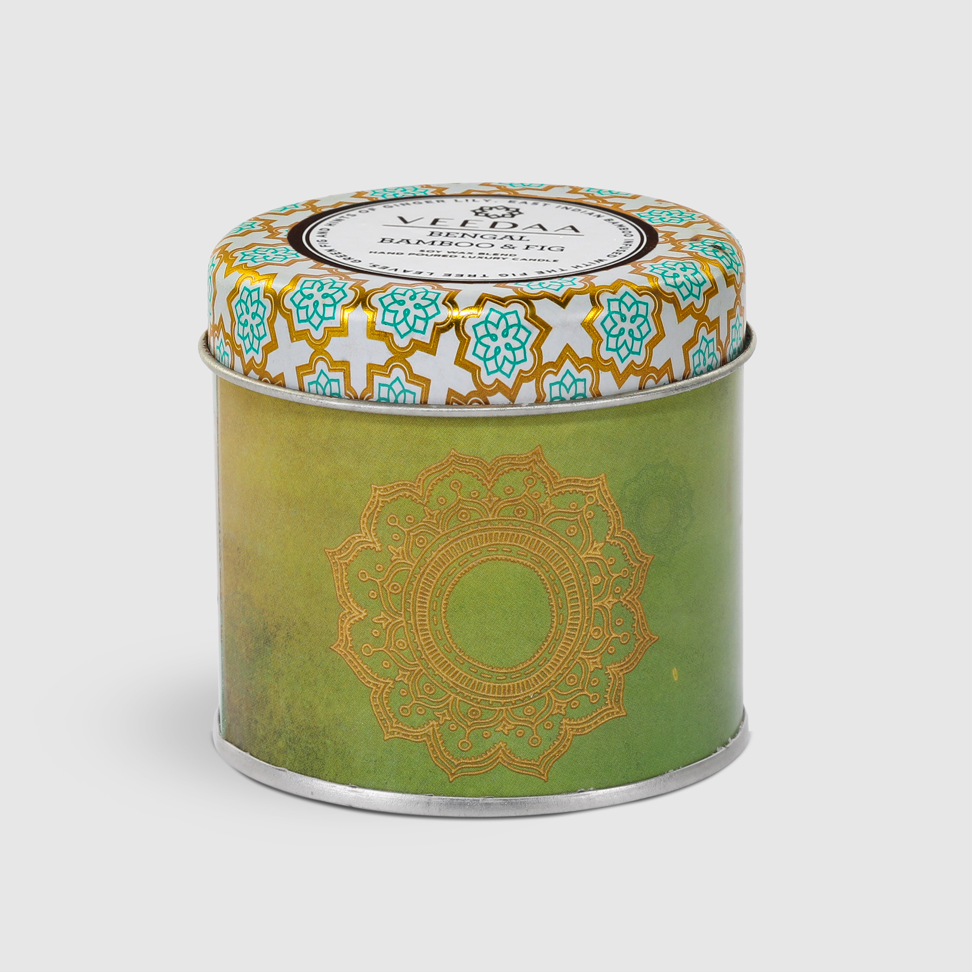 Свеча Veedaa Bengal bamboo & fig в жестяной банке