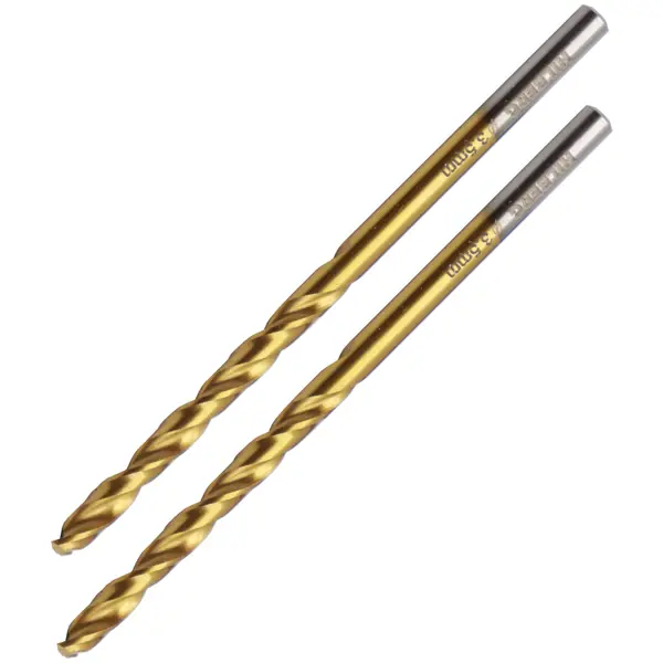 Сверло спиральное по металлу HSS-Co Hilberg CO035 3.5x70 мм, 2 шт.