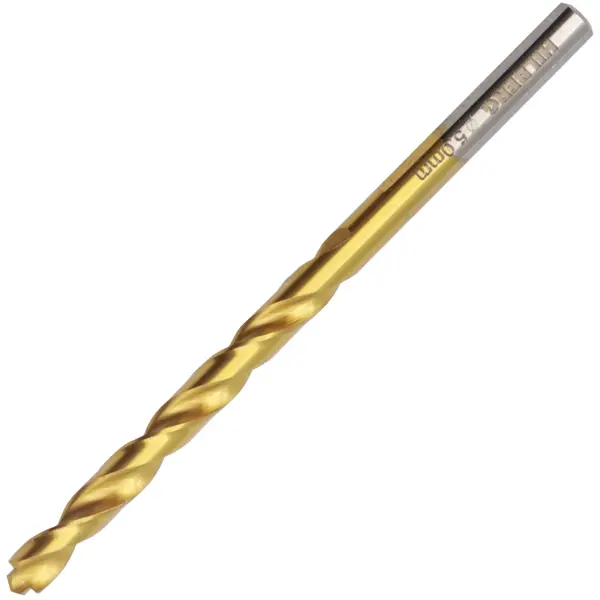Сверло спиральное по металлу HSS-Co Hilberg CO050 5x86 мм