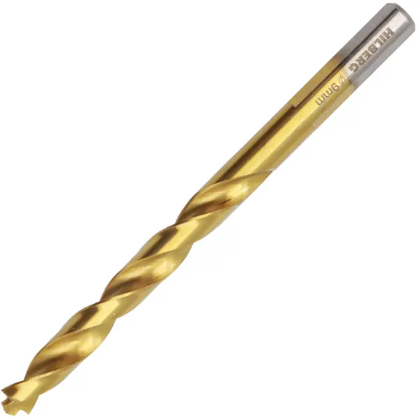 Сверло спиральное по металлу HSS-Co Hilberg CO090 9x125 мм