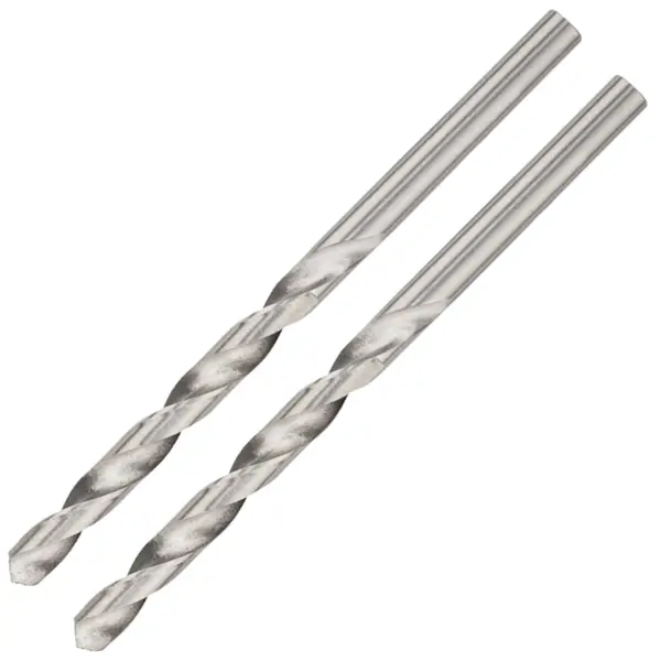 Сверло спиральное по металлу HSS Kranz KR-91-0554 2.5x57 мм, 2 шт.