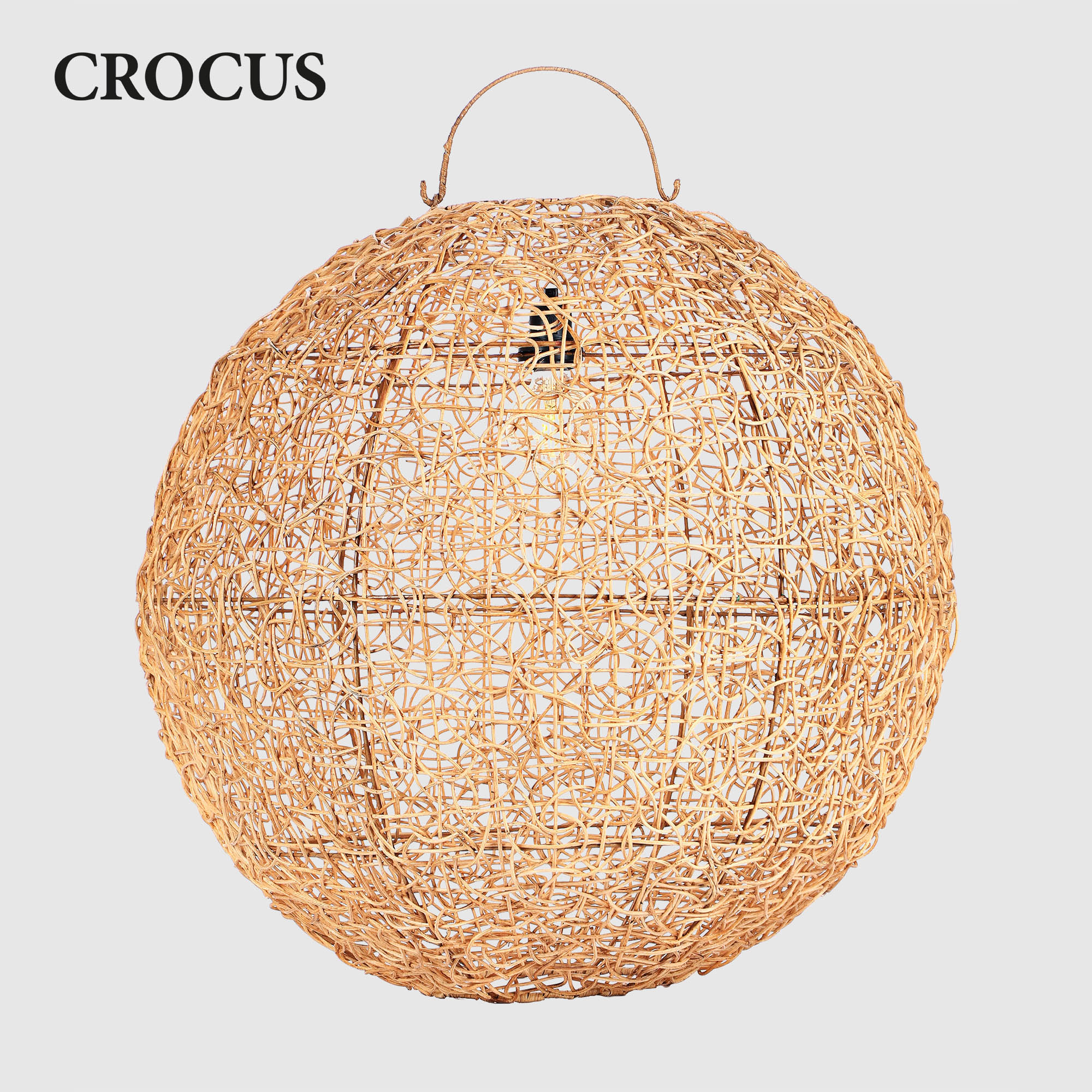 Светильник Crocus rottan owol gold