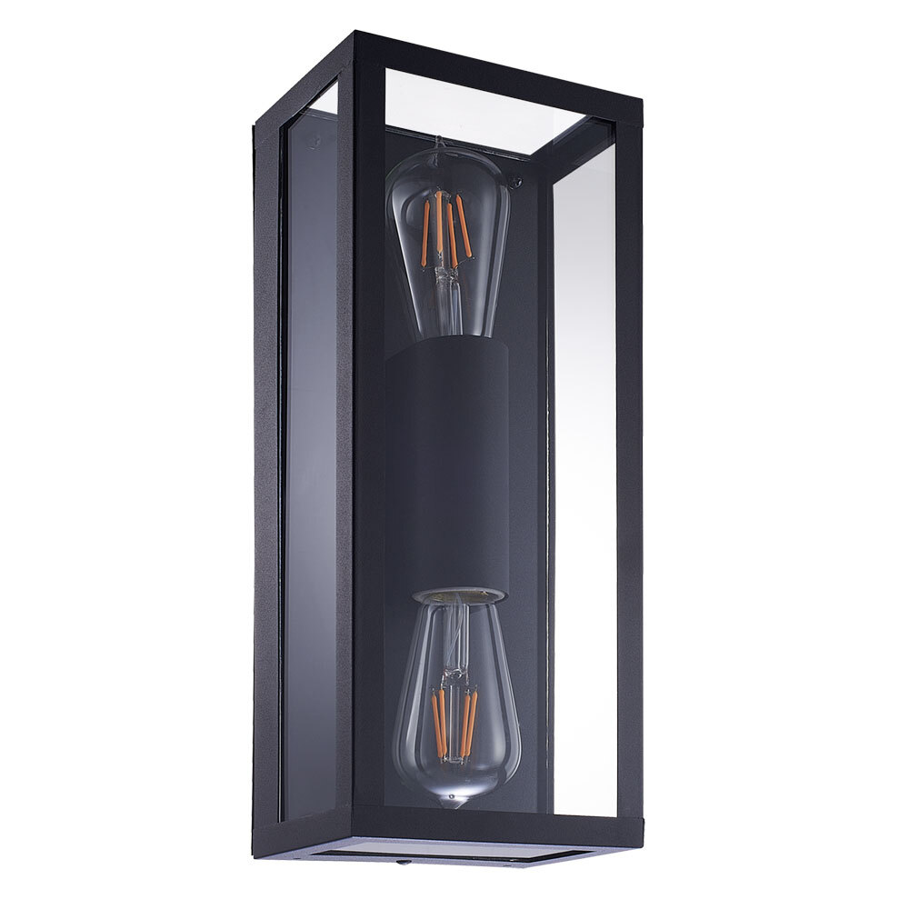 Светильник фасадный настенный Arte Lamp Belfast черный E27 60 Вт IP44 (A4569AL-2BK)