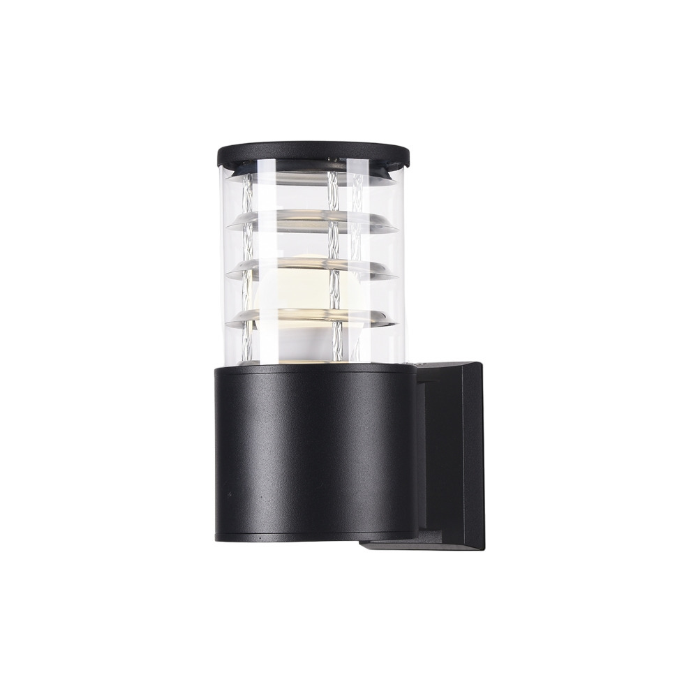 Светильник фасадный настенный Outdoor Bronx черный E27 60 Вт IP54 (O576WL-01B)