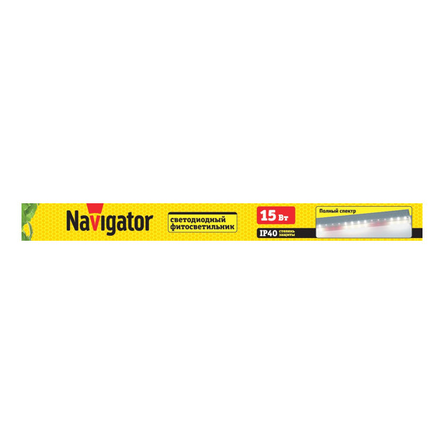 светильник линейный NAVIGATOR LED 15Вт IP40 873мм для растений полный спектр