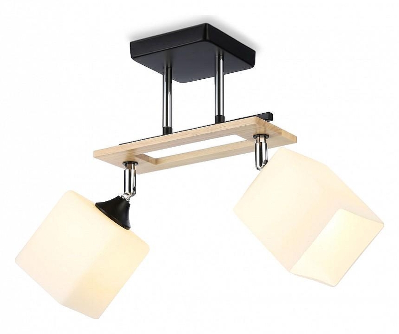 Светильник на штанге Ambrella Light TR TR9503 цвет плафона/подвески Белый, цвет арматуры Коричневый, Хром, Черный