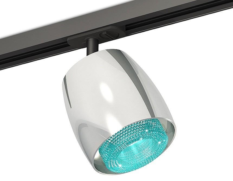 Светильник на штанге Ambrella Light XT XT1143010 цвет плафона/подвески Голубой, Серебро, цвет арматуры Черный