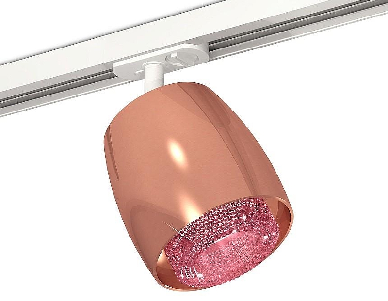 Светильник на штанге Ambrella Light XT XT1144010 цвет плафона/подвески Золото, Розовый, цвет арматуры Белый