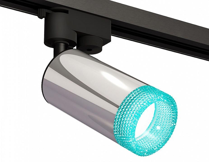 Светильник на штанге Ambrella Light XT XT6325002 цвет плафона/подвески Голубой, Серебро, цвет арматуры Черный