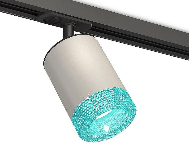Светильник на штанге Ambrella Light XT XT7423011 цвет плафона/подвески Голубой, Серый, цвет арматуры Черный