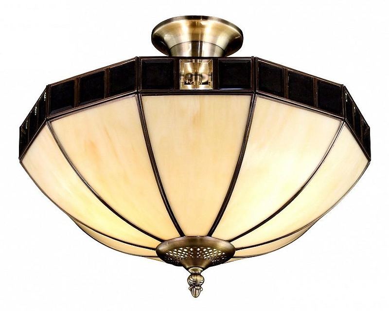 Светильник на штанге Citilux Шербург-1 CL440141 цвет плафона/подвески Желтый, цвет арматуры Бронза