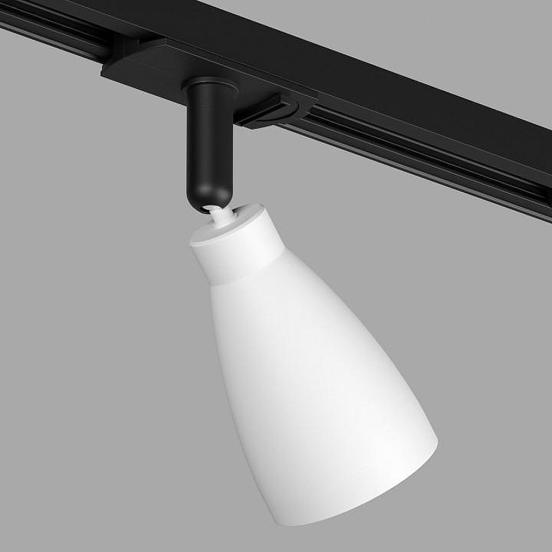 Светильник на штанге Denkirs Bell DK6050-BW+BK цвет плафона/подвески Белый, цвет арматуры Черный