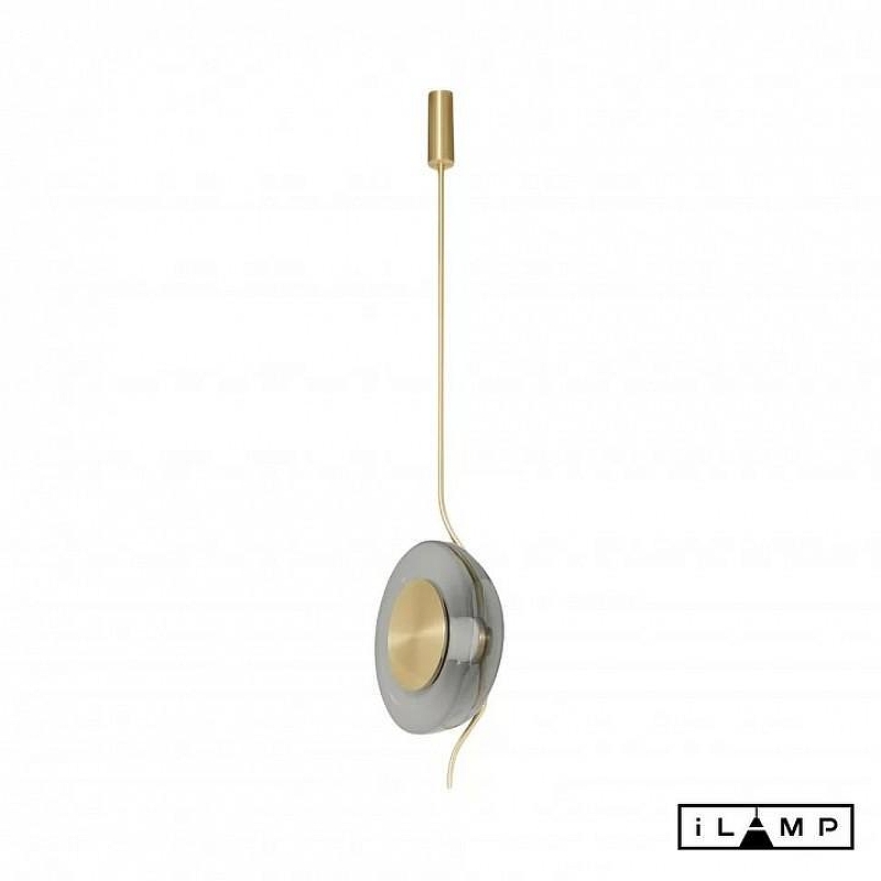 Светильник на штанге iLamp Stereo 9285P GL SM цвет плафона/подвески Дымчатый, цвет арматуры Золото