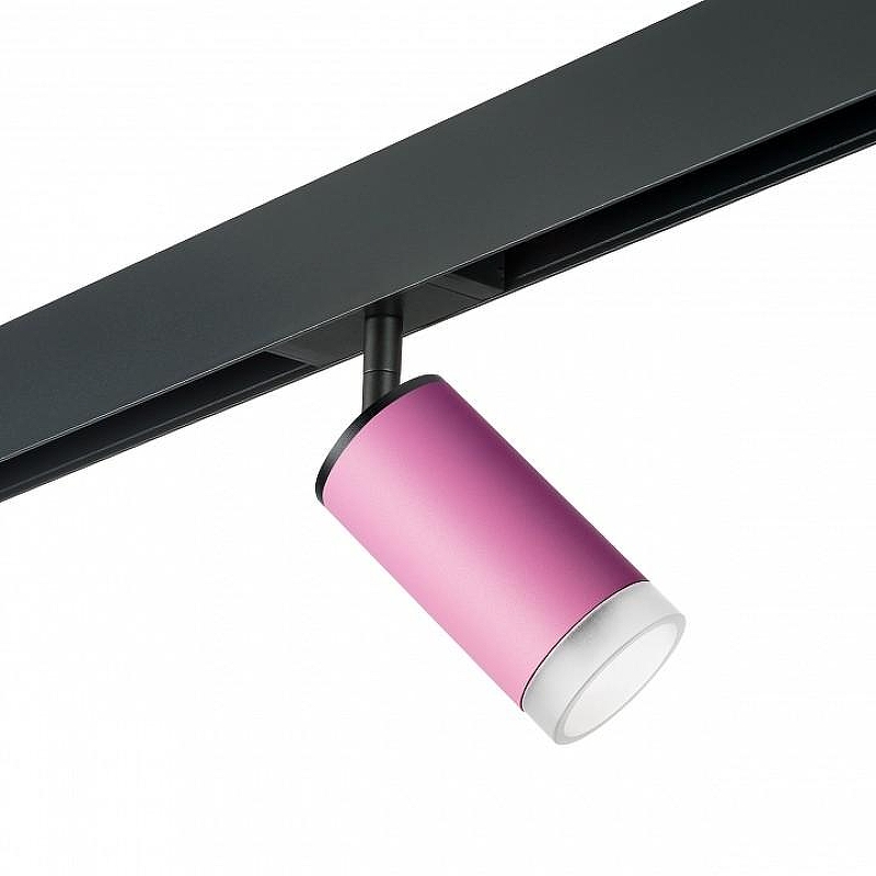 Светильник на штанге Lightstar Rullo PRO43230 цвет плафона/подвески Белый, Розовый, цвет арматуры Черный