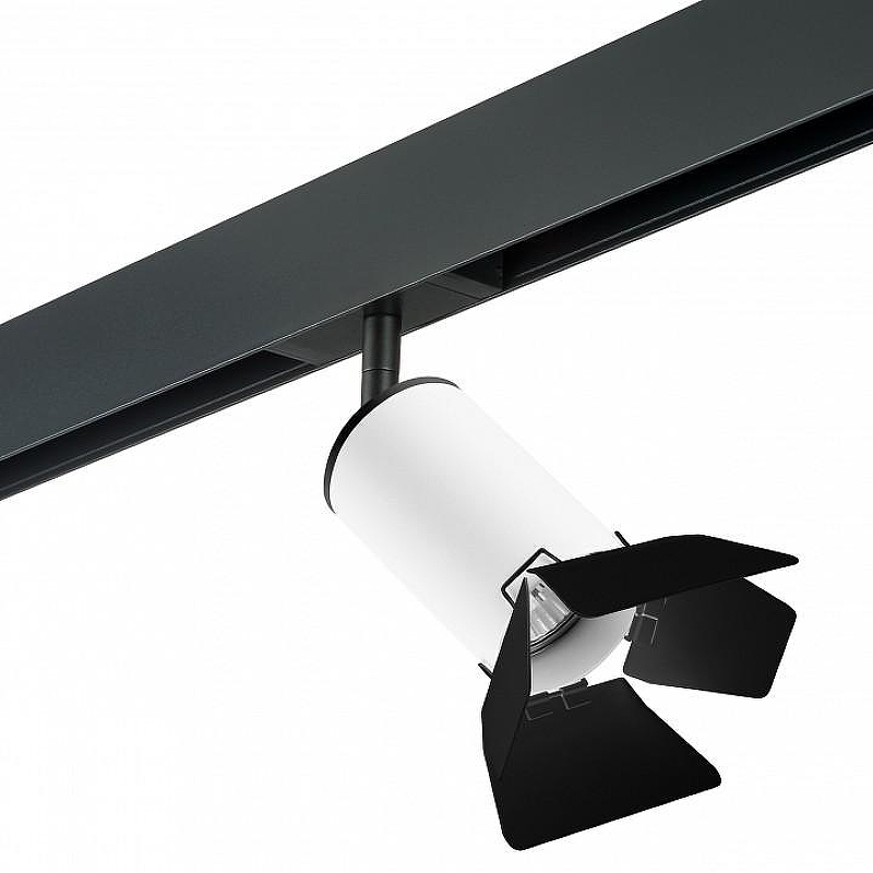 Светильник на штанге Lightstar Rullo PRO436437 цвет плафона/подвески Белый, Черный, цвет арматуры Черный