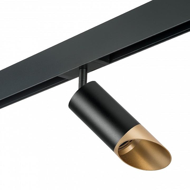 Светильник на штанге Lightstar Rullo PRO437140 цвет плафона/подвески Черный, Золото, цвет арматуры Черный