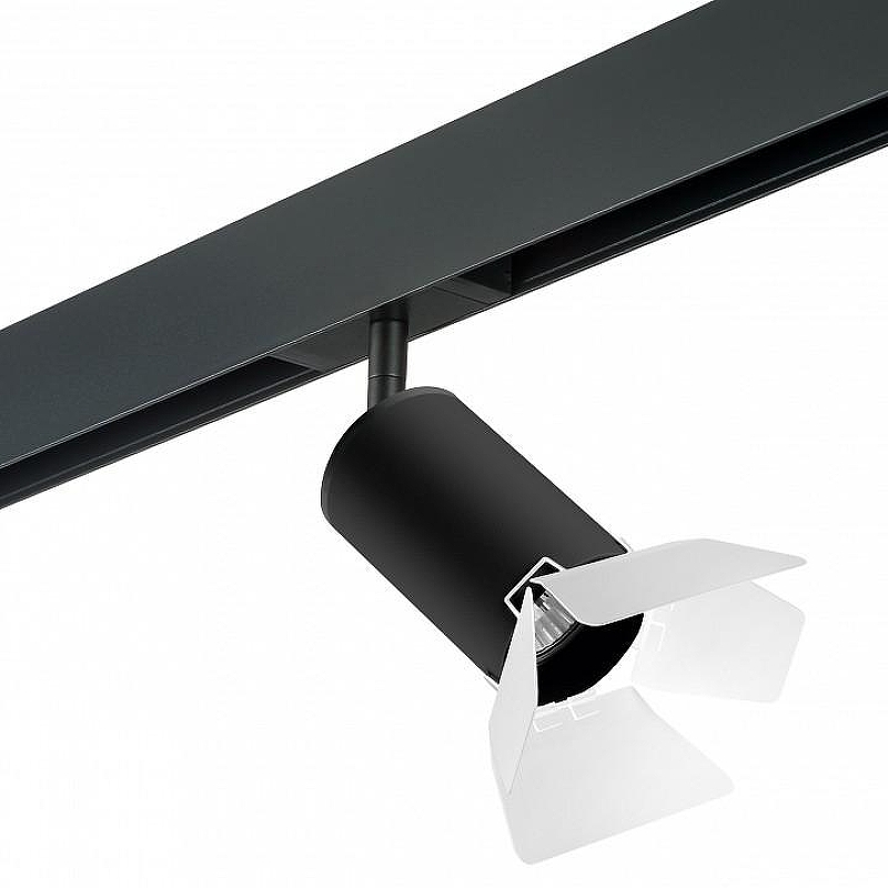 Светильник на штанге Lightstar Rullo PRO437436 цвет плафона/подвески Белый, Черный, цвет арматуры Черный