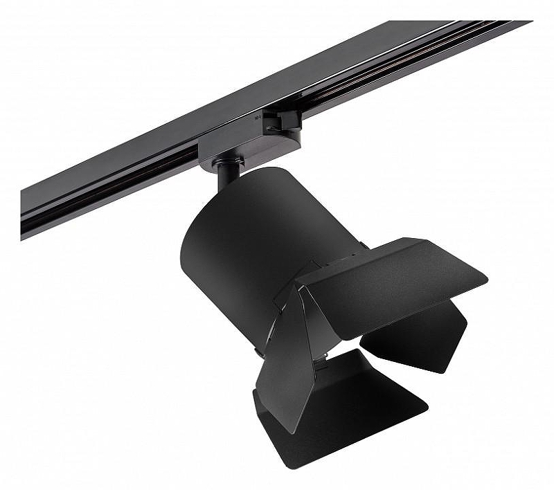 Светильник на штанге Lightstar Rullo R1T3487487 цвет плафона/подвески Черный, цвет арматуры Черный