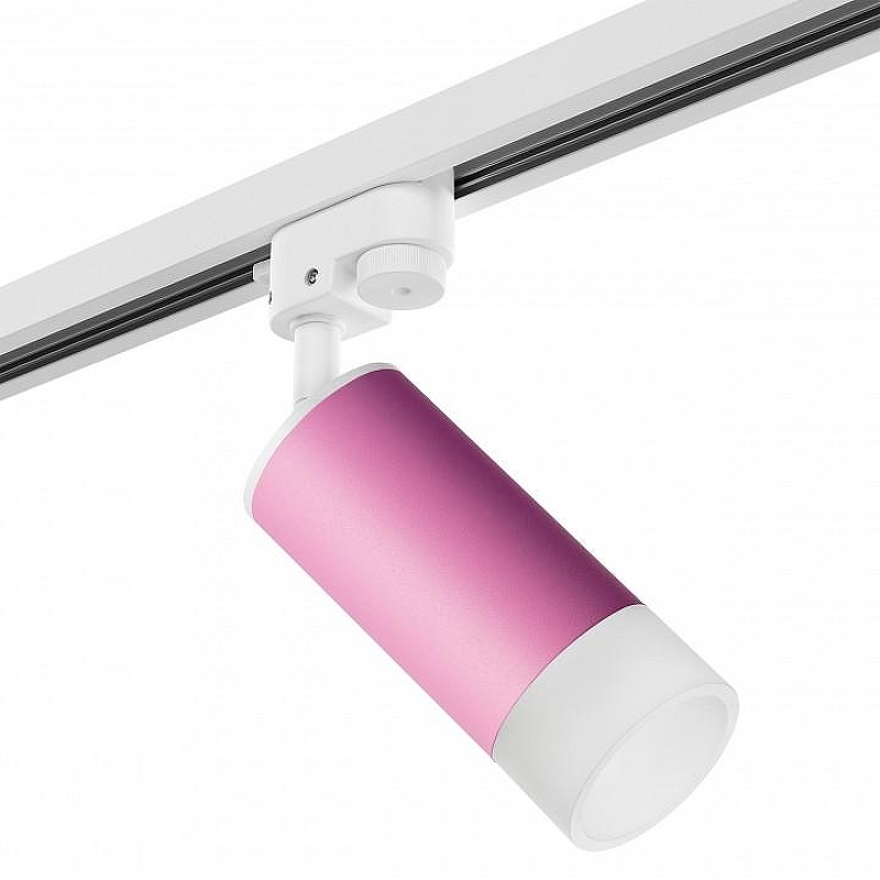 Светильник на штанге Lightstar Rullo R1T43231 цвет плафона/подвески Белый, Розовый, цвет арматуры Белый