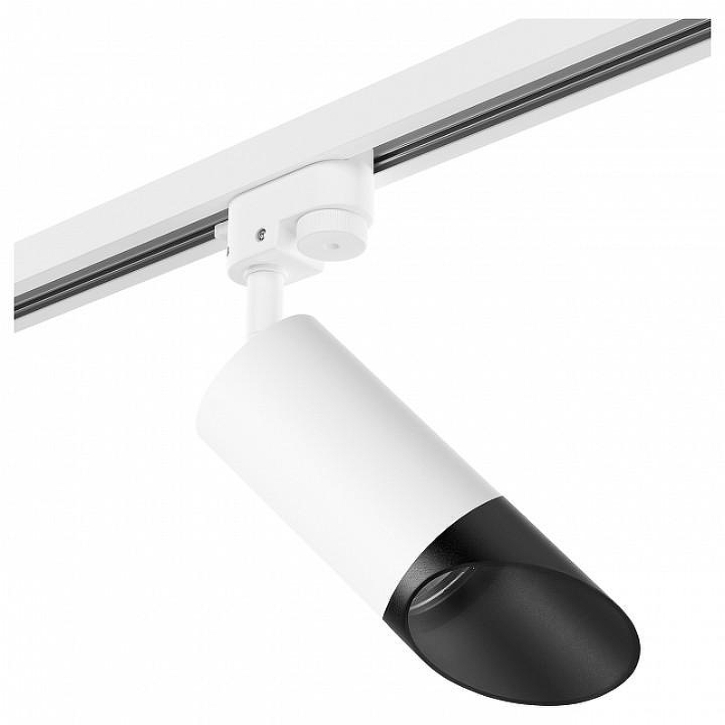 Светильник на штанге Lightstar Rullo R1T43637 цвет плафона/подвески Белый, Черный, цвет арматуры Белый
