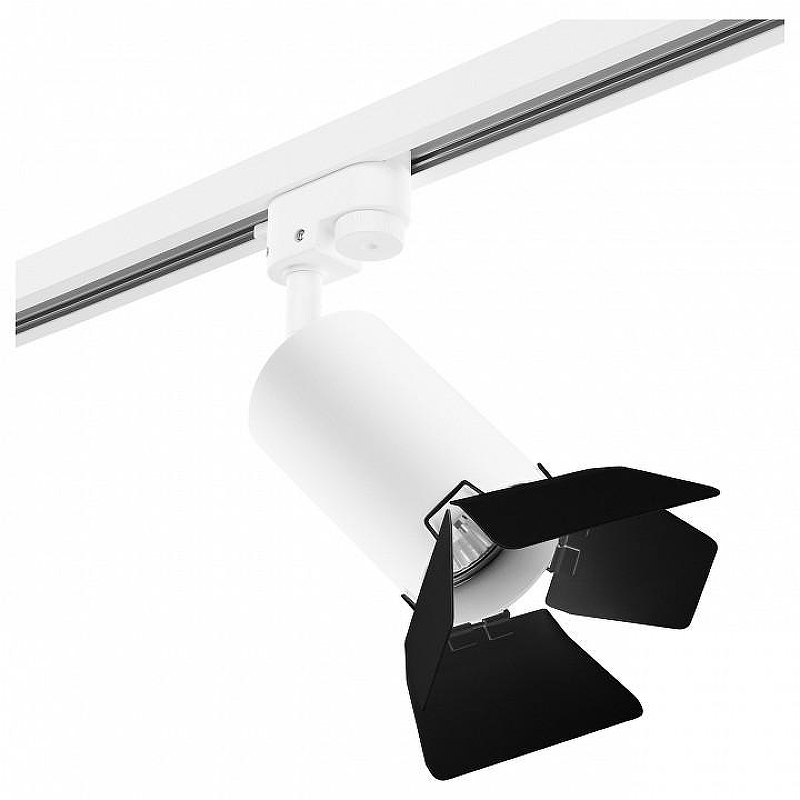 Светильник на штанге Lightstar Rullo R1T436437 цвет плафона/подвески Белый, Черный, цвет арматуры Белый