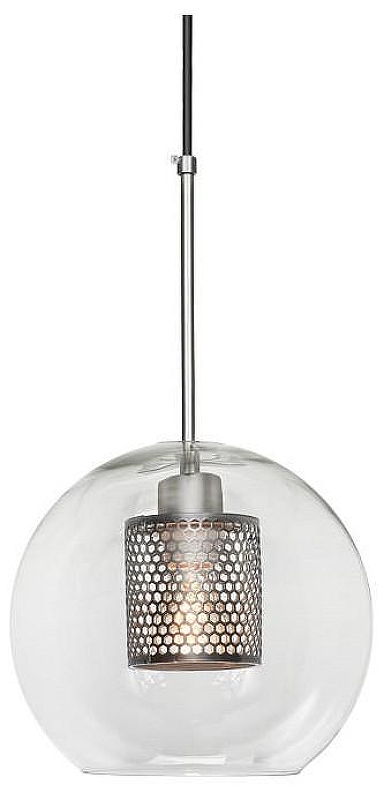 Светильник на штанге Loft it Hexagon LOFT2567-B цвет плафона/подвески Прозрачный, Никель, цвет арматуры Никель