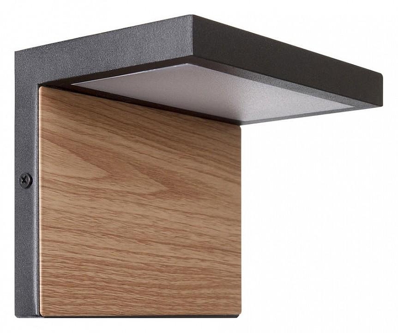 Светильник на штанге Loft it Oak 100001W цвет плафона/подвески Черный, цвет арматуры Коричневый, Черный