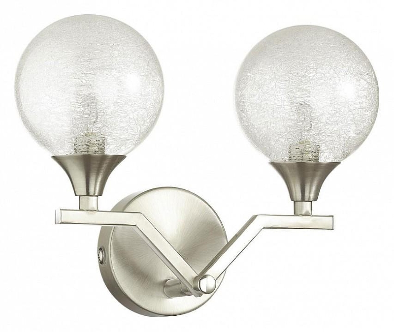 Светильник на штанге Lumion Alma 4567/2W цвет плафона/подвески Прозрачный, цвет арматуры Никель