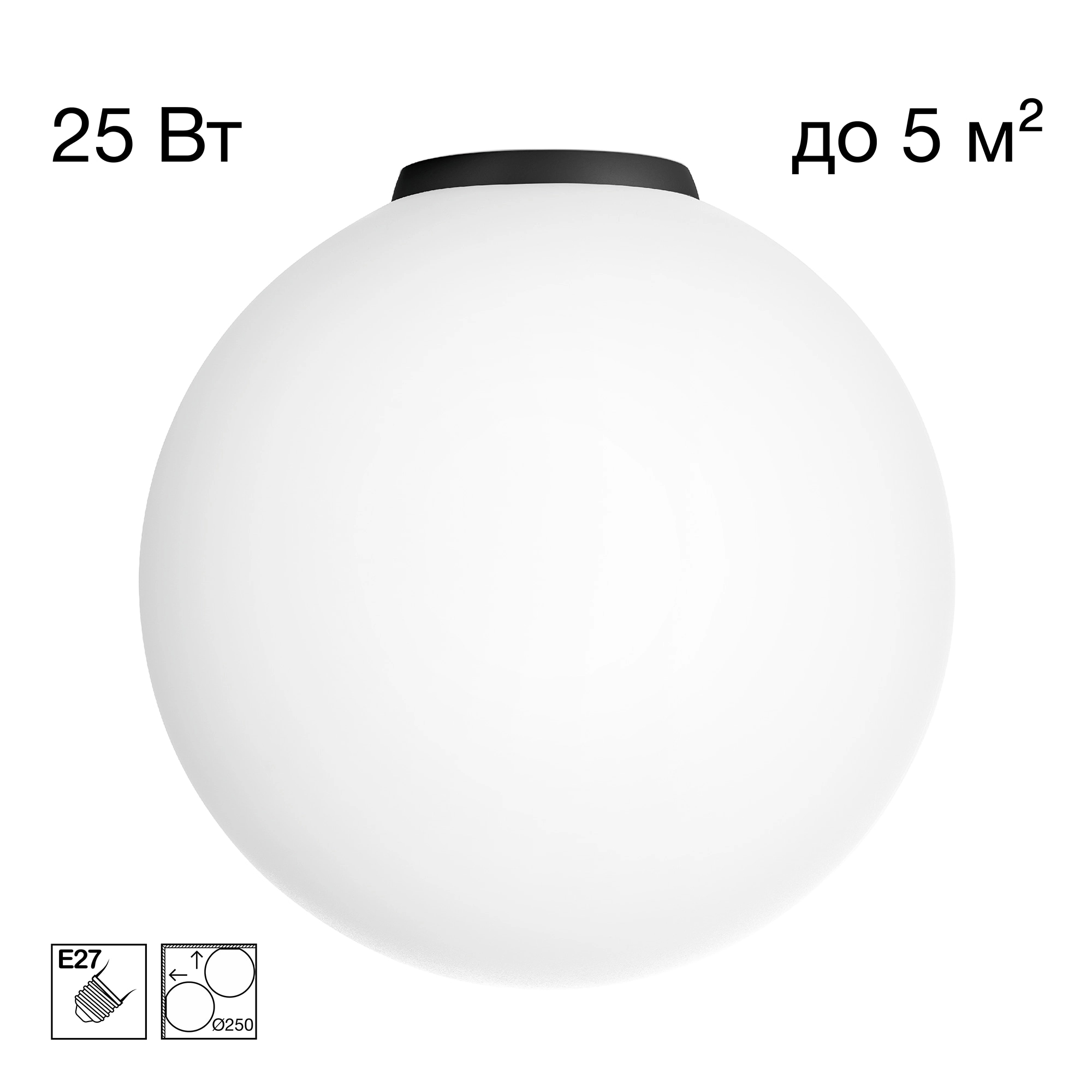 Светильник накладной Citilux CL941D25B5 RON Черный