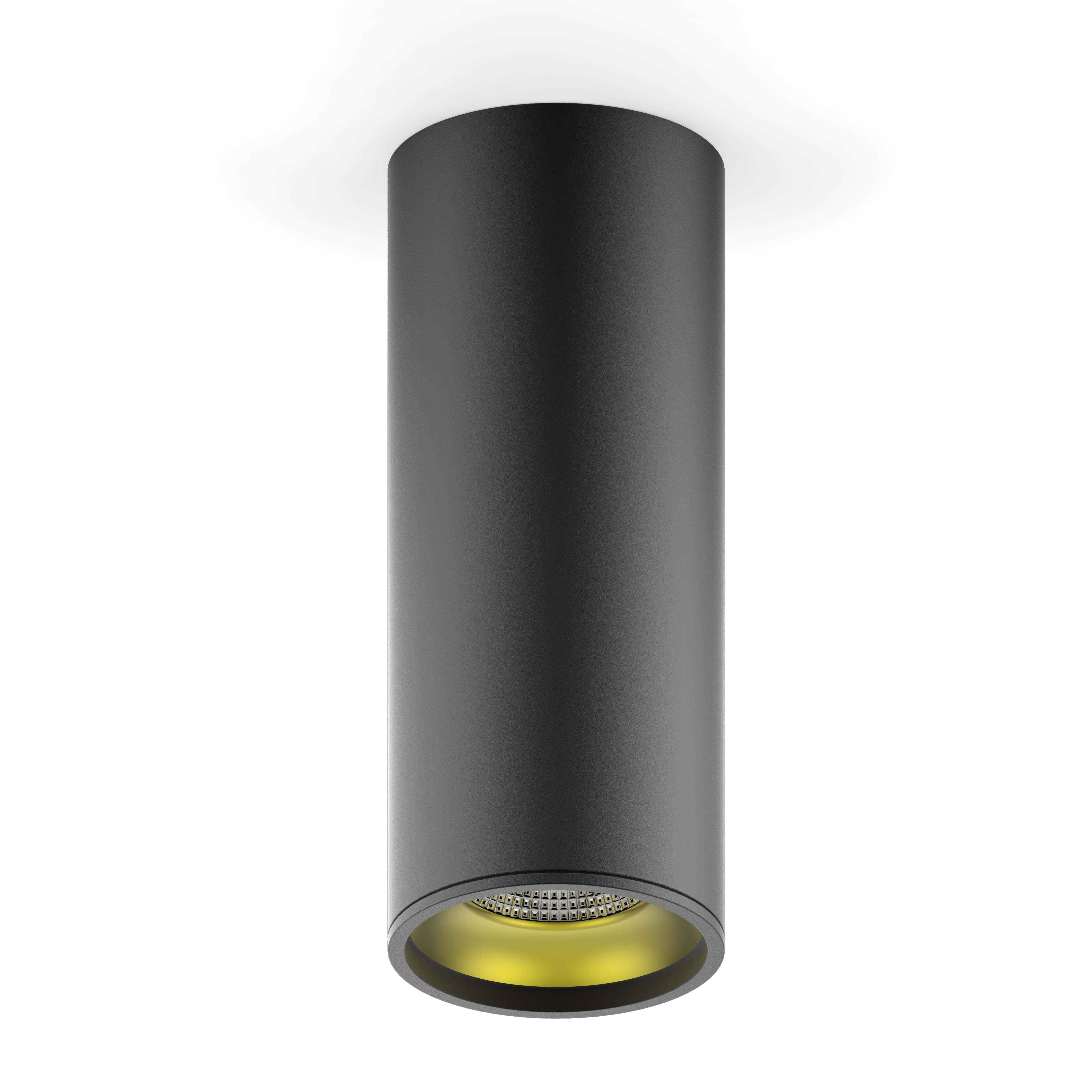 Светильник накладной Gauss Led HD009 12W (черный золото) 3000K 79x200,900лм