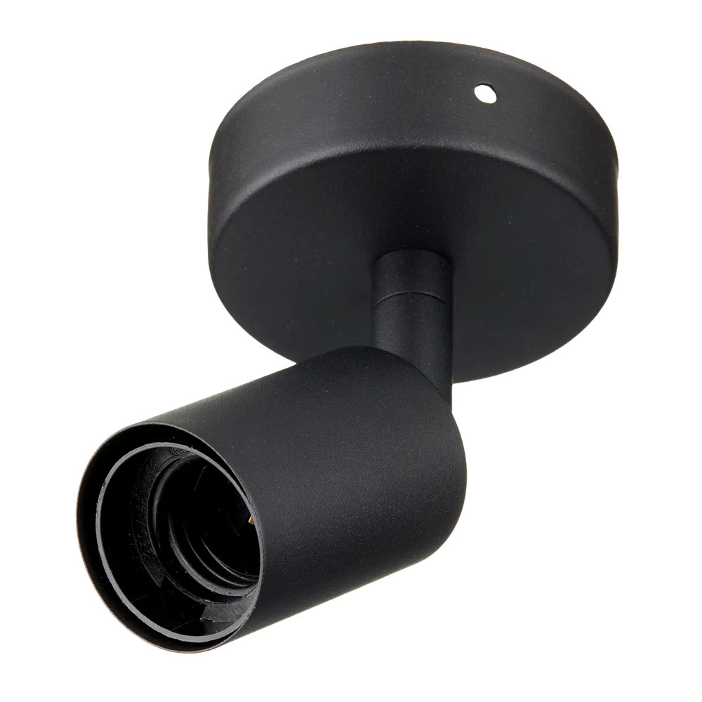 Светильник накладной Vitaluce V4451 E27 60 Вт 3 кв.м черный IP20 (V4451-1/1A)