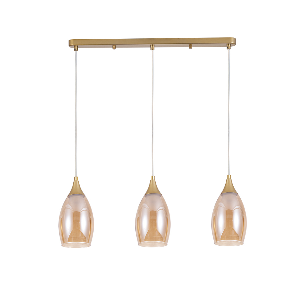 Светильник подвесной Arte Lamp Barry E14 120 Вт 3 кв.м золото IP20 (A7951SP-3GO)