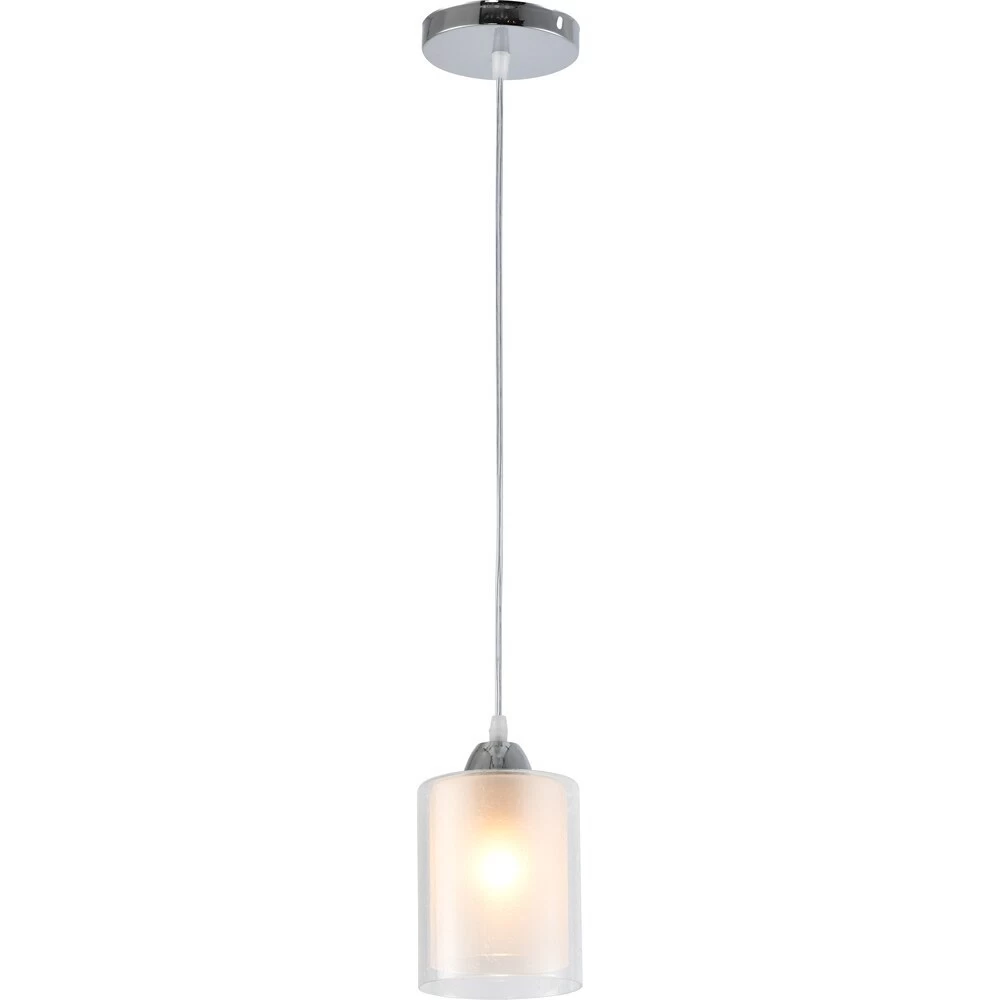Светильник подвесной Schaffner Inverno E27 60 Вт 3 кв.м хром IP20 (4065-1П)
