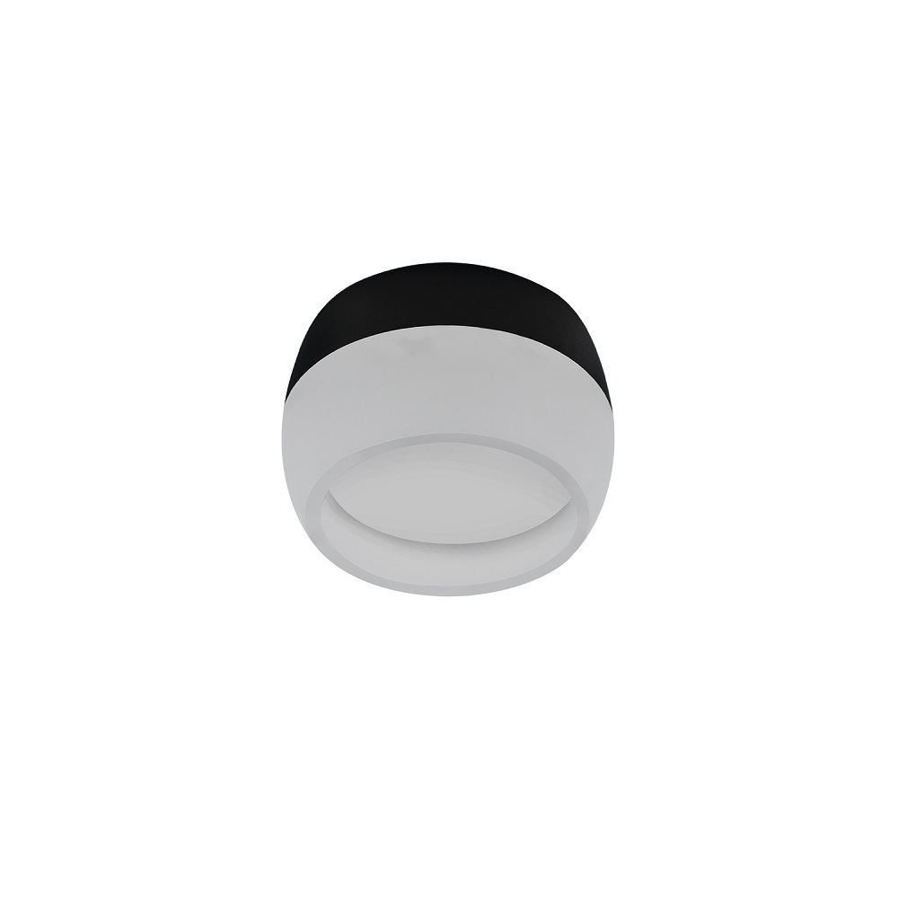 Светильник потолочный IN HOME НПБ GX53 15 Вт черный IP20 (4690612046433)