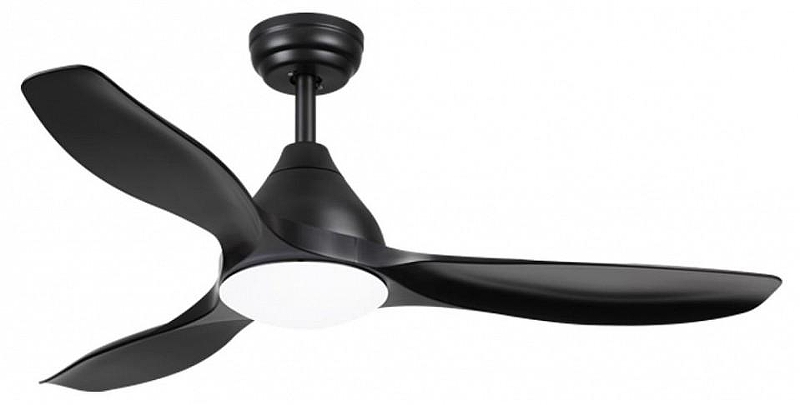 Светильник с вентилятором Sonex VIVA LED 7701/24L цвет плафона/подвески Белый, цвет арматуры Черный