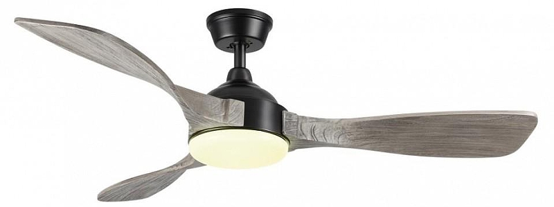 Светильник с вентилятором Sonex VIVA LED 7702/24L цвет плафона/подвески Белый, цвет арматуры Серый, Черный