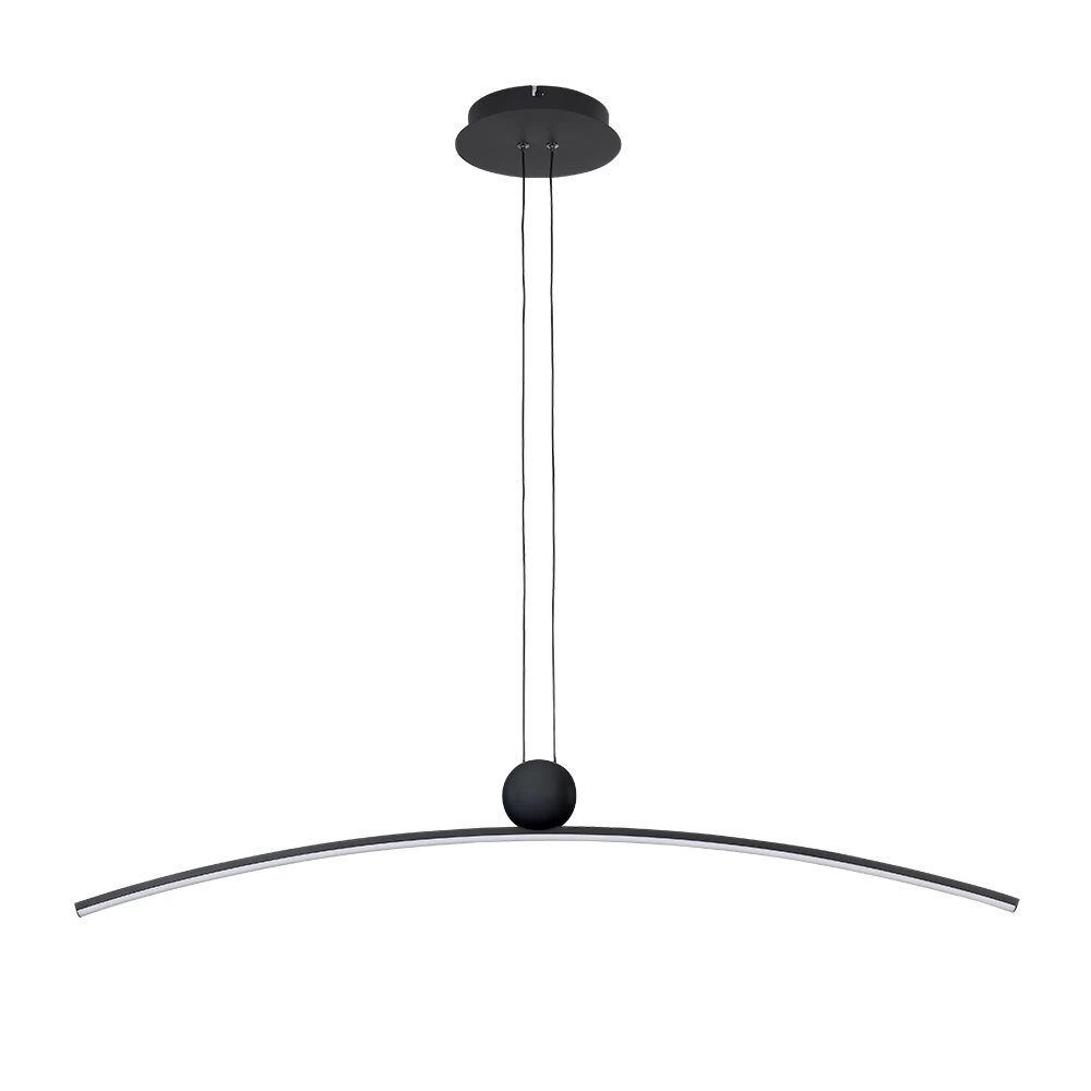Светильник светодиодный подвесной Arte Lamp Arno 3000К 25 Вт 4 кв.м черный IP20 с пультом (A3362SP-25BK)